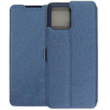 Motorola Moto G72 Case - Soft Wallet Book - navy blue