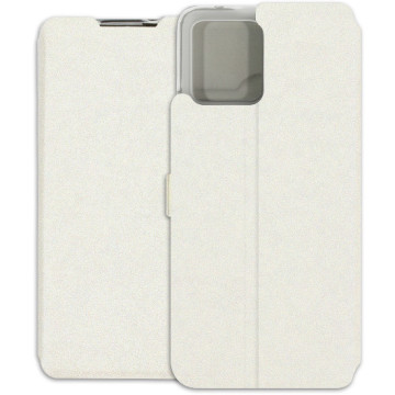 Motorola Moto G72 Case - Wallet Book - white