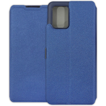 Motorola Moto G73 5G Case - Soft Wallet Book - navy blue