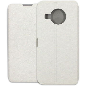 Nokia X10 Case - Wallet Book - white