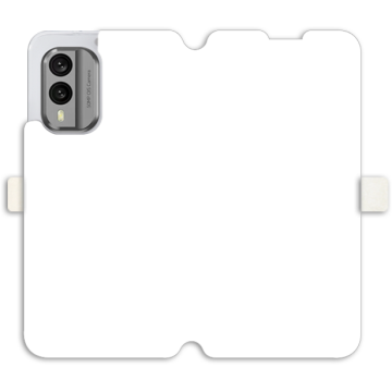 Phone case - casey Wallet Book Design - Marble Case - White Marble