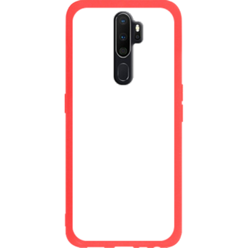 Phone case - casey Soft Flex Design - Marble Case - White Marble - red