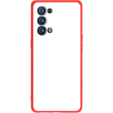 Phone case - casey Soft Flex Design - Marble Case - White Marble - red