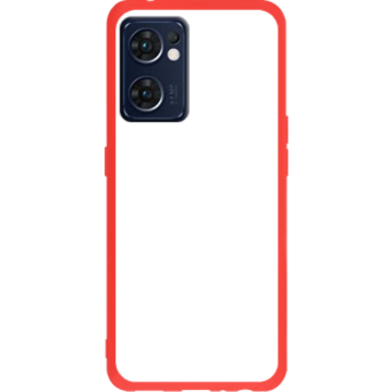 Phone case - casey Soft Flex Design - Marble Case - White Marble - red