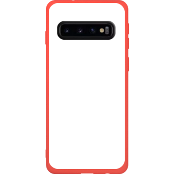 Phone case - casey Soft Flex Design - Marble Case - White Marble - red