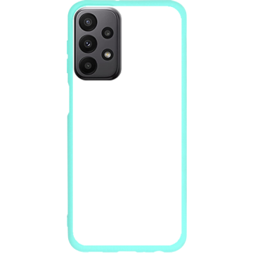 Phone case - casey Soft Flex Design - Marble Case - Blue Marble with gold stripe - mint