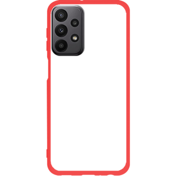 Phone case - casey Soft Flex Design - Marble Case - White Marble - red