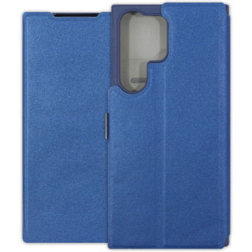 Samsung Galaxy S23 Ultra Case - Soft Wallet Book - navy blue