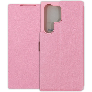 Samsung Galaxy S23 Ultra Case - Soft Wallet Book - pink