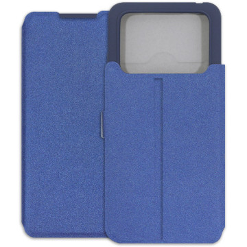 POCO M4 Pro 4G Case - Soft Wallet Book - navy blue