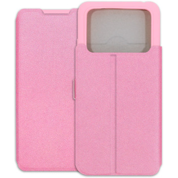 POCO M4 Pro 4G Case - Soft Wallet Book - pink