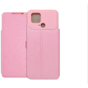 POCO C40 Case - Soft Wallet Book - pink