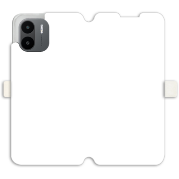 Phone case - casey Wallet Book Design - Marble Case - White Marble