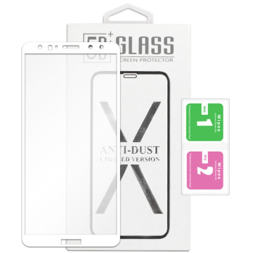 Huawei Mate 10 Lite - tempered glass 5D Full Glue - white