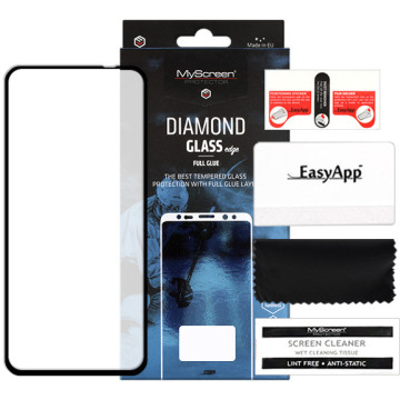 OPPO A96 - tempered glass MyScreen Protector Diamond Glass Edge Full Glue - black