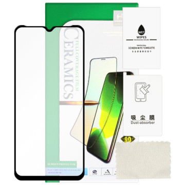 Realme Narzo 50A Prime - tempered glass Ceramic 9D Full Glue - black