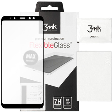 Samsung Galaxy A8 (2018) - tempered glass 3MK FlexibleGlass Max