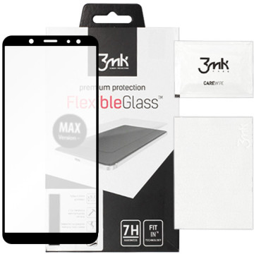 Samsung Galaxy A6 (2018) - tempered glass 3MK FlexibleGlass Max