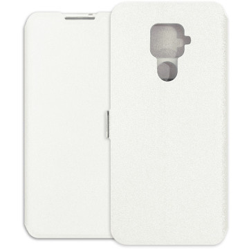 Huawei Mate 30 Lite Case - Wallet Book - white