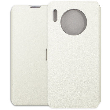 Huawei Mate 30 Case - Wallet Book - white