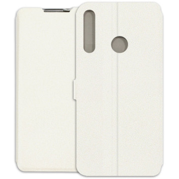 Huawei P40 Lite E Case - Wallet Book - white