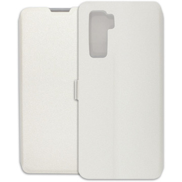 Huawei P40 Lite 5G Case - Wallet Book - white