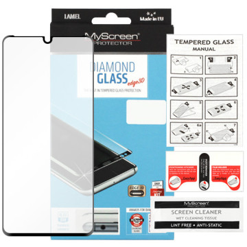 Huawei P30 Pro - tempered glass MyScreen Protector Diamond Glass Edge 3D - black