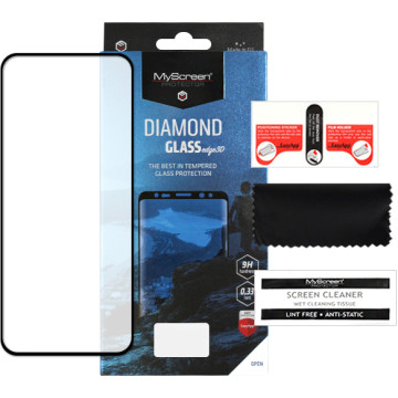 Huawei P40 Pro - tempered glass MyScreen Protector Diamond Glass Edge 3D - black