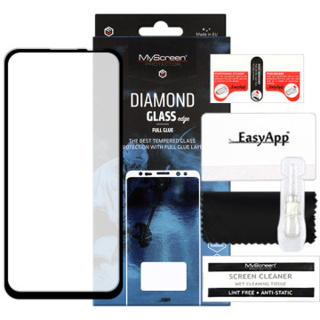 Huawei P40 Lite - tempered glass MyScreen Protector Diamond Glass Edge Full Glue - black