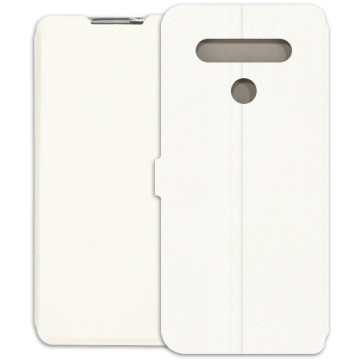 LG K51S Case - Wallet Book - white