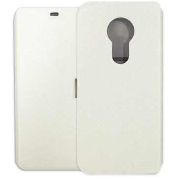 Motorola Moto G7 Power Case - Wallet Book - white