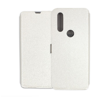 Motorola One Action Case - Wallet Book - white