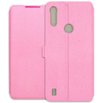 Motorola Moto E6s Case - Wallet Book - pink