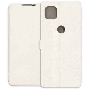 Motorola Moto G 5G Case - Wallet Book - white