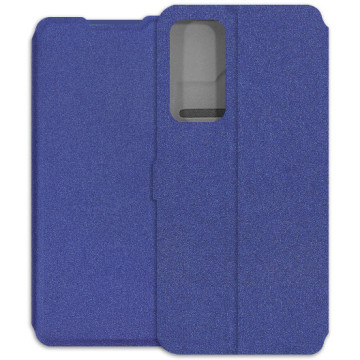 Motorola Edge 20 Case - Soft Wallet Book - navy blue