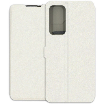 Motorola Edge 20 Case - Wallet Book - white