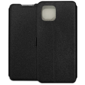 Motorola Edge 20 Lite Case - Soft Wallet Book - black
