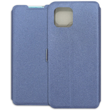 Motorola Edge 20 Lite Case - Soft Wallet Book - navy blue