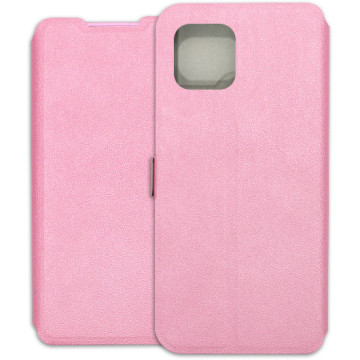 Motorola Edge 20 Lite Case - Soft Wallet Book - pink