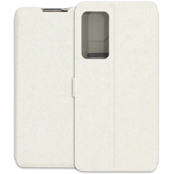 Motorola Edge 20 Pro Case - Wallet Book - white