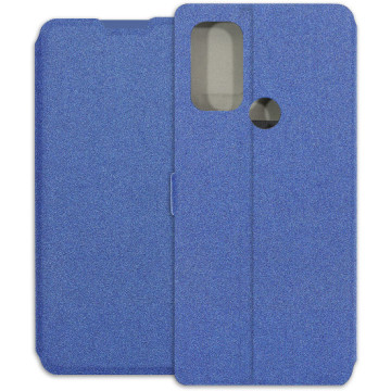Motorola Moto G60S Case - Soft Wallet Book - navy blue