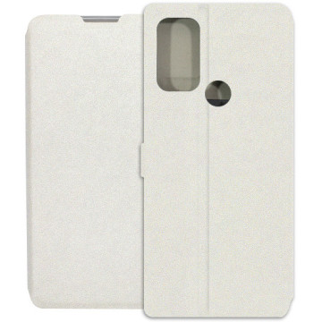 Motorola Moto G60S Case - Wallet Book - white