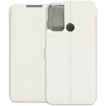 Motorola Moto G60 Case - Wallet Book - white