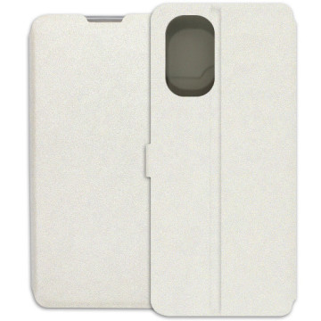 Motorola Moto G51 5G Case - Wallet Book - white