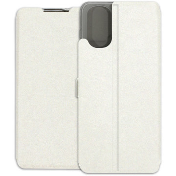 Motorola Moto G22 Case - Wallet Book - white