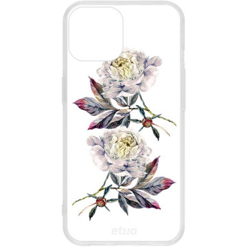 Case - casey Crystal Design - White peonies