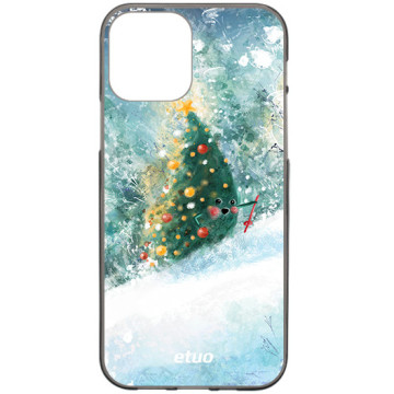 Etui na telefon - casey Design Case - Merry Christmas - Anna Maria Draws Christmas tree - black