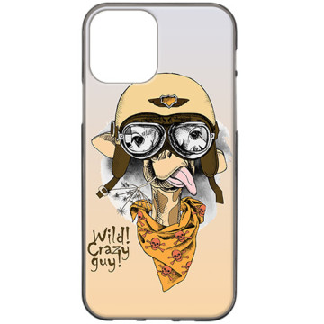 Phone case - casey Design Case - Funny Animals - Giraffe glasses - black