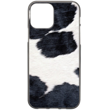 Phone case - casey Design Case - Animal Pattern - White-black cow - black