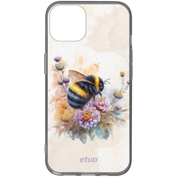Etui na telefon - casey Design Case - Bloom & Buzz - Bumblebee in flowers - black